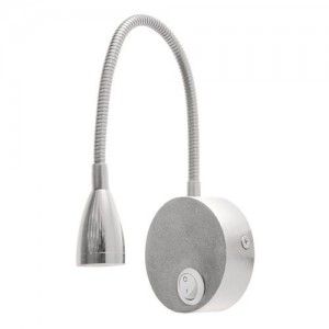 Strühm - Led olvasólámpa, 3,5W, 4000K, kapcsolóval, ezüst - HTS03740