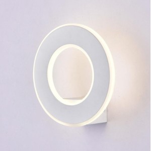 V-tac - 9W Fali lámpatest, kör, fehér, IP20 4000K AKCIÓS!!! -8226