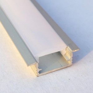 V-tac - Aluminium süllyeszthető profil LED szalaghoz 2 méter opál búrával -3350