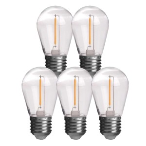 MasterLED  - Filament LED fényforrás (izzó) ST14, E27, 1W Meleg fehér (3000K),  5db/doboz - 1322-4285