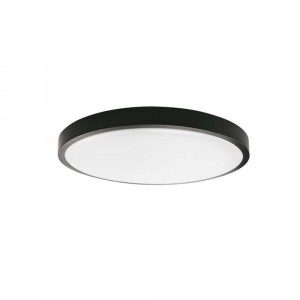 V-tac - 18W IP44 LED panel falon kívüli - kör, fekete 6400K - 7635