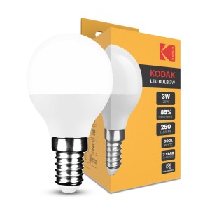 Kodak - Max LED Izzó Globe Mini G45 3W E14 4000K (250 lumen)