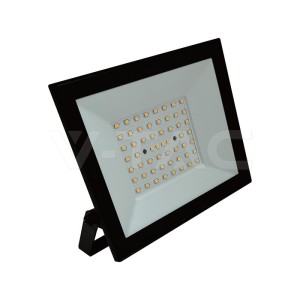 V-tac - 50W LED reflektor 4000K fekete - 23988