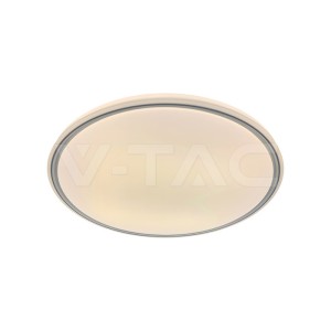 V-tac - Mennyezeti Led lámpa 30W/60W/30W színhőmérséklet és fényerőszabályozható, távirányítós, szürke