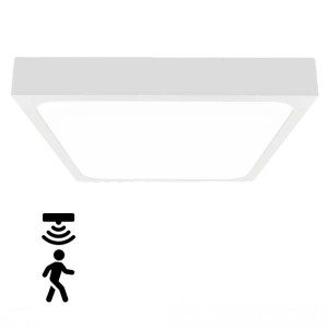 V-tac - 30W IP44 LED panel falon kívüli, mikrohullámú érzékelővel - négyzet, fehér 4000K - 7668