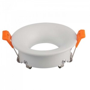 V-tac - GU10 Beépítő keret, kör, fehér -3169