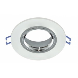 Strühm -  Selena üveg spotkeret, kör, matt üveg-króm - 3597-2883