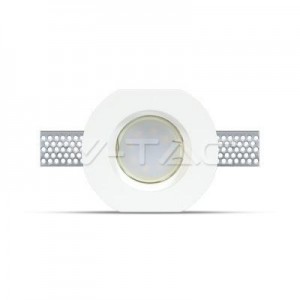 V-tac - GU10 Beépítő keret Gipsz, kör -3650