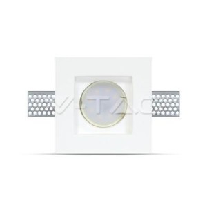 V-tac - GU10 Beépítő keret Gipsz, négyzet -3651