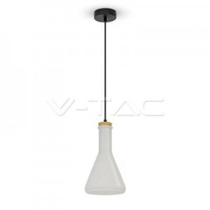 V-tac - Fehér üveg csillár -3758