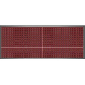 Ledtech - Világító piros LED reklámtábla, fényújság  - 3x4 - 48x128 cm