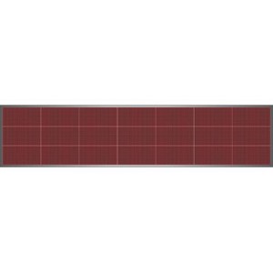 Ledtech - Világító piros LED reklámtábla, fényújság  - 3x7- 48x224 cm