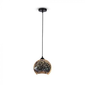 V-tac - Függeszték 3D üveg búrával, E27 foglalattal 200mm - 40121