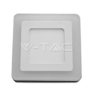 V-tac - 8W LED panel TwinLED  négyzet, 3000K -4922