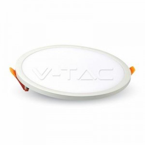 V-tac - 22W Led panel, slim, beépíthető, kör, 4500K -4938