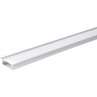 Optonica - Alumínium LED profil ezüst /fehér 2m 41x10mm