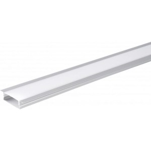 Optonica - Alumínium LED profil ezüst /fehér 2m 41x10mm