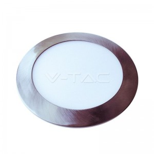 V-tac - 18W süllyeszthető szatén nikkel keretes led panel 6400K -6351