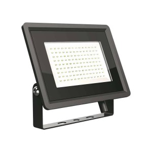 V-Tac - 100W Fekete LED reflektor, (Hideg fehér) 6500K - 6723