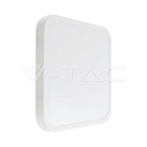 V-tac - 18W LED négyszög alakú, mennyezeti lámpa, fehér színű, 6500K, IP44