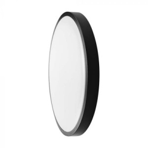 V-tac - 18W LED mennyezeti lámpa SAMSUNG chippel, fekete,kerek forma 6500K, IP44 - 76351-24