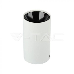 V-tac - GU10 lámpatest, kör, fehér-fekete - 8589