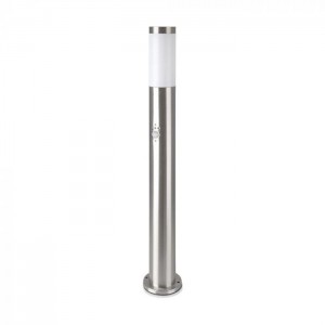 V-tac - Kültéri lámpa 80cm PIR Mozgásérzékelővel, rozsdamentes acél, szürke színű E27, IP44 - 8966