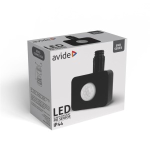Avide - Mozgásérzékelő reflektorhoz, PIR Sensor, Fekete