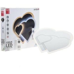 Avide - Mennyezeti lámpa Coeur 55W (27.5+27.5) RF távirányítóval