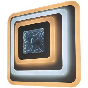 Avide - Mennyezeti Lámpa Nansy-3D 81W (40,5+40,5) RF Távirányítóval - ADO3S-NAN3D-2-4G