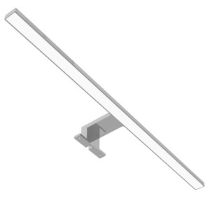 Avide - LED Tükörvilágító Lámpa Szögletes Króm Műanyag 600mm NW 4000K 8W IP44