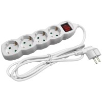 Entac - S1 Elosztó 4 Foglalat Kapcsolóval 5m 3G1.5