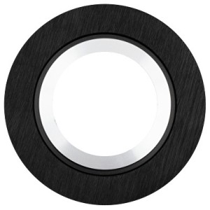 Ultralux - Spot lámpa, beépíthető GU10, IP44, kerek, fekete, alumínium - FGBU10BK