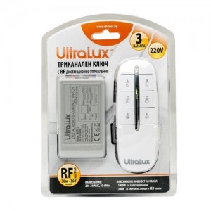 Ultralux - Ultralux RF vezetéknélküli kapcsoló, 3 csatornás - HT004