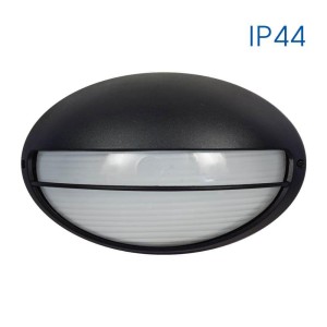 Vivalux - Vivalux homlokzati E27 lámpa, fekete, IP44, Petra - HT004262