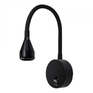 Strühm - Led olvasólámpa, 3,5W, 4000K, kapcsolóval, fekete - HTS03739