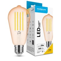 Modee - LED Izzó Filament Amber ST64 4W E27 320° 1800K (360 lumen)