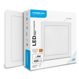 Modee - Lighting LED Panel Négyzet - Falon kívüli 6W 6000K (450 lumen) A-series Modee - Lighting LED Panel Négyzet - Falon kívüli 6W 6000K (450 lumen) A-series