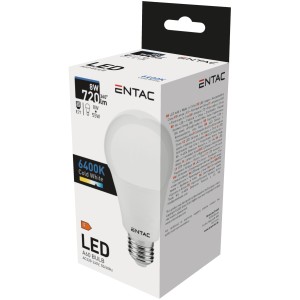 Entac - Led fényforrás E27 8W 6400K 