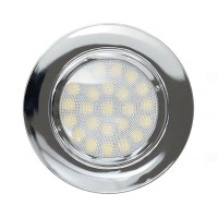 Ultralux - 4W LED króm (50mm) G4 helyett 220v komplett kör, 4000K Ultralux - 4W LED króm (50mm) G4 helyett 220v komplett kör, 4000K