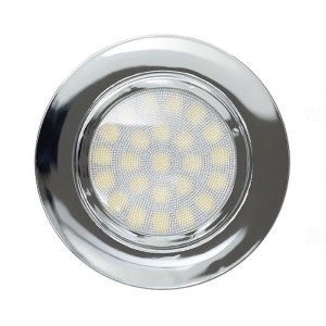 Ultralux - 4W LED króm (50mm) G4 helyett 220v komplett kör, 4000K Ultralux - 4W LED króm (50mm) G4 helyett 220v komplett kör, 4000K