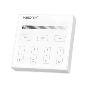 Milight - Mono B1 Fali Csoporttávirányító üveg előlappal - Elemes (3230) Milight - Mono B1 Fali Csoporttávirányító üveg előlappal - Elemes (3230)