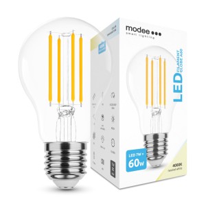 MODEE - Filament LED Izzó - 7W, E27, A60, 4000K, természetes fehér - ML-A60F4000K7WE27