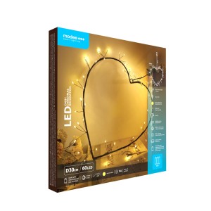 Modee - Karácsonyi LED Dekoráció Elemes C4031 (60LED D30cm) Meleg-Fehér Modee - Karácsonyi LED Dekoráció Elemes C4031 (60LED D30cm) Meleg-Fehér