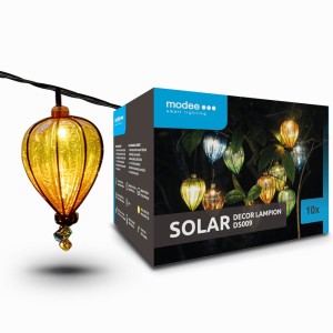 Modee - Lighting LED Szolár Napelemes Dekor Lampion 10db 4,9m