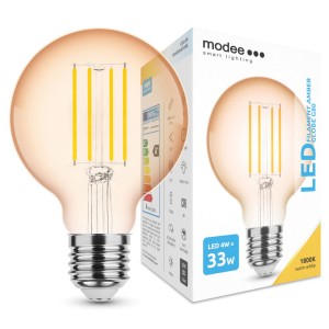 Modee - LED Filament Amber Globe G80 4W E27 320° 1800K (360 lumen) - ML-G80FA1800K4WE27