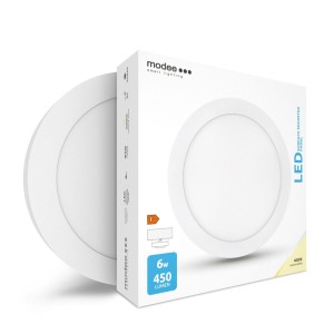 Modee - Falon kívüli 6W kör panel - 4000K - ML-LPR4000K6WA Modee - Falon kívüli 6W kör panel - 4000K - ML-LPR4000K6WA