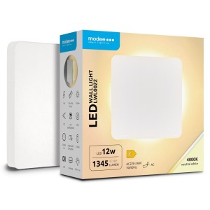 Modee - LED Fali Lámpa (LWL0022) 12W IP65 165x165x61mm 4000K (1345 lumen) Fehér 