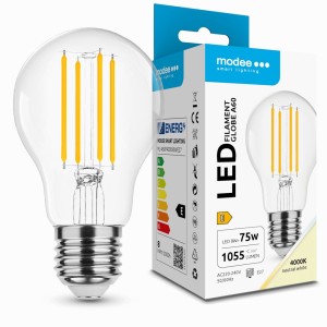 Modee - LED Izzó Filament A60 8W E27 4000K (1055 lumen) - ML-A60F4000K8WE27