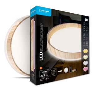 Modee - Mennyezeti LED Lámpa CLG1W 30W 3CCT+RGB D390mm +rem (2000 lumen)